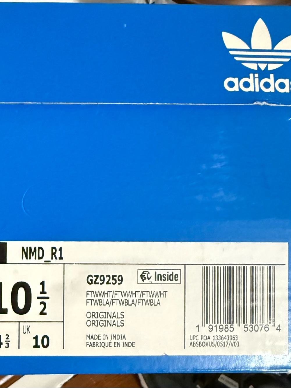 adidas NMD_R1 White/White Running Shoe - Picture 6 of 7